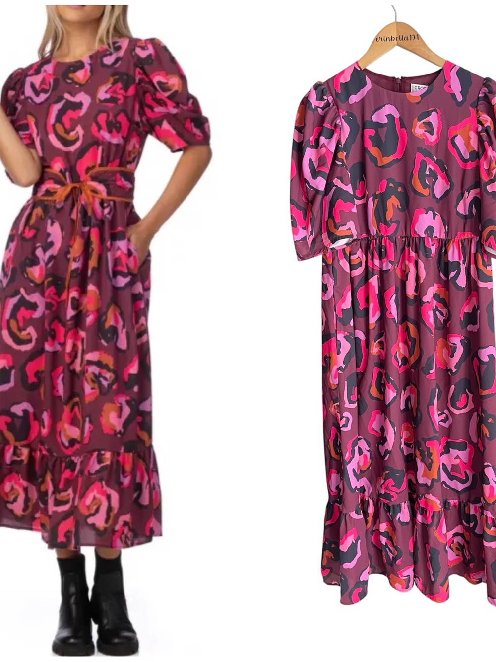 CROSBY by Mollie Burch Flora Midi Dress Jungle Queen